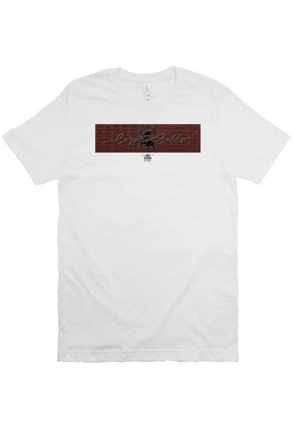 Daily Box Logo Collectible (Only 100 Sold Daily) - Red Satoshi Genesis Box White T
