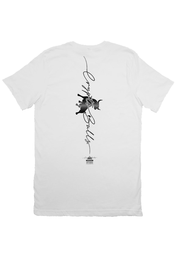 Artist Collaborations - Crypto Entangled Emotions Line Art White Short Sleeve